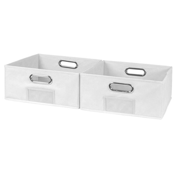 Niche Storage Bin, Fabric, White HTOTE062PKWH